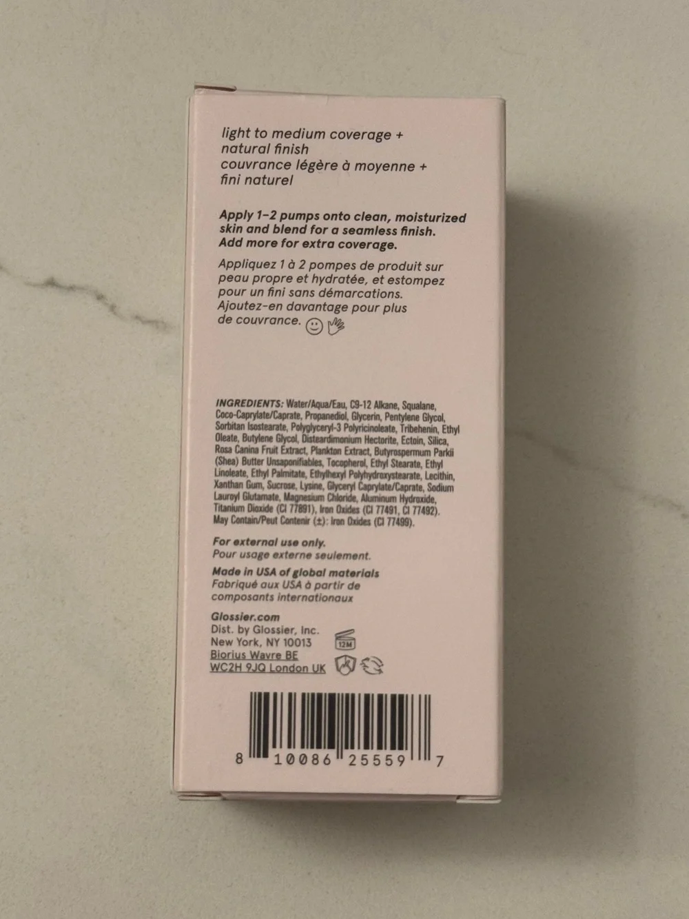 Glossier Stretch Fluid Foundation in Light 2